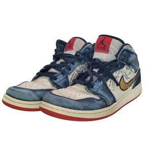 Nike Air Jordan 1 Mid SE AJ1 Take Flight Youth Casual Shoes Size 6.5 #FN1353-400